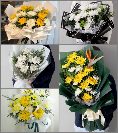 黑龙江黑河北安市铁西街道白事花束代送
